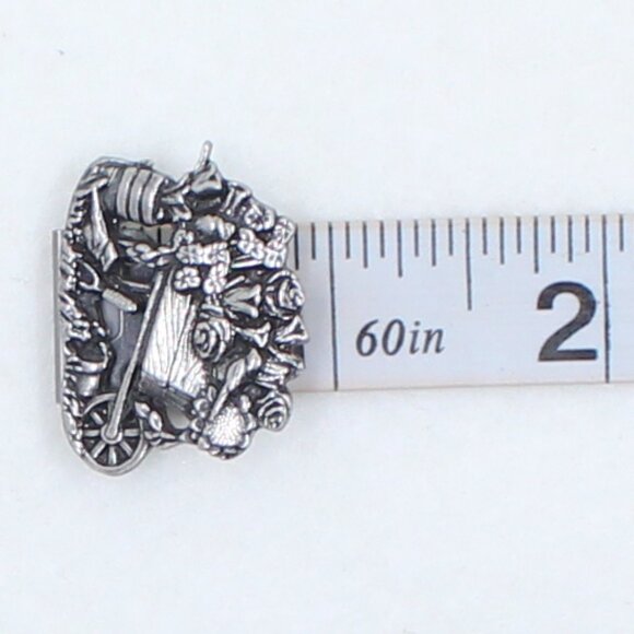 Birds and Blooms Limited Edition 2001 Wheelbarrow Garden Flowers Brooch or Pin - Picture 13 of 13